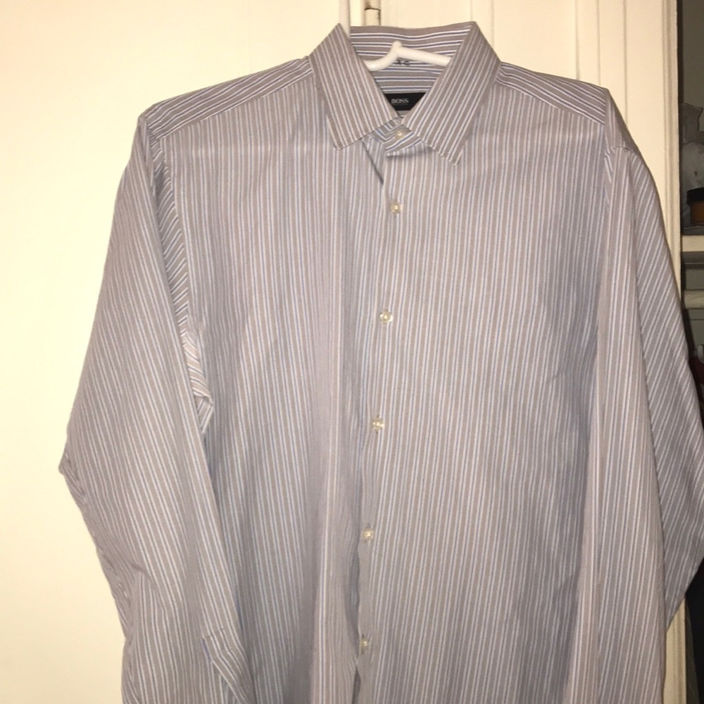 Hugo boss men’s button down 16 1/2 34/35 pre owned
